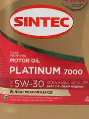 Масло моторное синтетическое универсальное Sintec Platinum 7000 SAE 5W-30 ACEA A3/B4