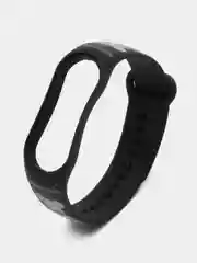 Серый ремешок для Xiaomi Mi Band 3/4/5/6/7 с рисунком