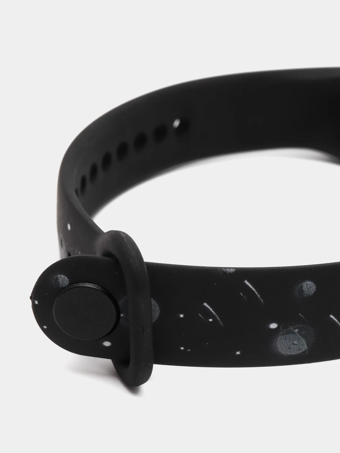 Серый ремешок для Xiaomi Mi Band 3/4/5/6/7 с рисунком