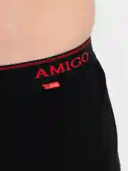 Черный термобельё мужское, комплект, Amigo
