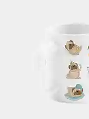 Кружка керамическая Весёлые мопсы