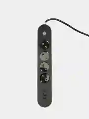 Угольный сетевой фильтр-удлинитель, с USB разъёмами, с заземлением