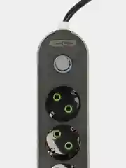Угольный сетевой фильтр-удлинитель, с USB разъёмами, с заземлением