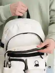 Белый рюкзак школьный женский мужской портфель городской школьный девочки мальчика спорта