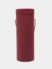 Бордовый подарочная коробка тубус для бутылки