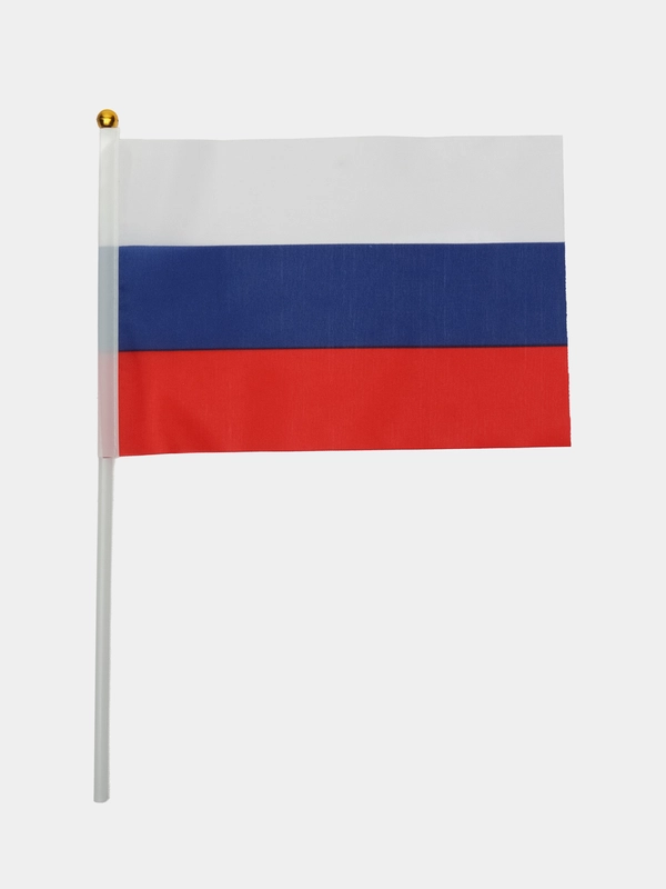 Флаг России на праздник день России, флаг с гербом России
