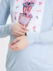 Голубой лонгслив для беременных и кормления I LOVE MUM "Колин"