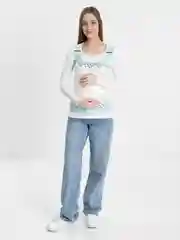 Молочный лонгслив для беременных I LOVE MUM "Габия"