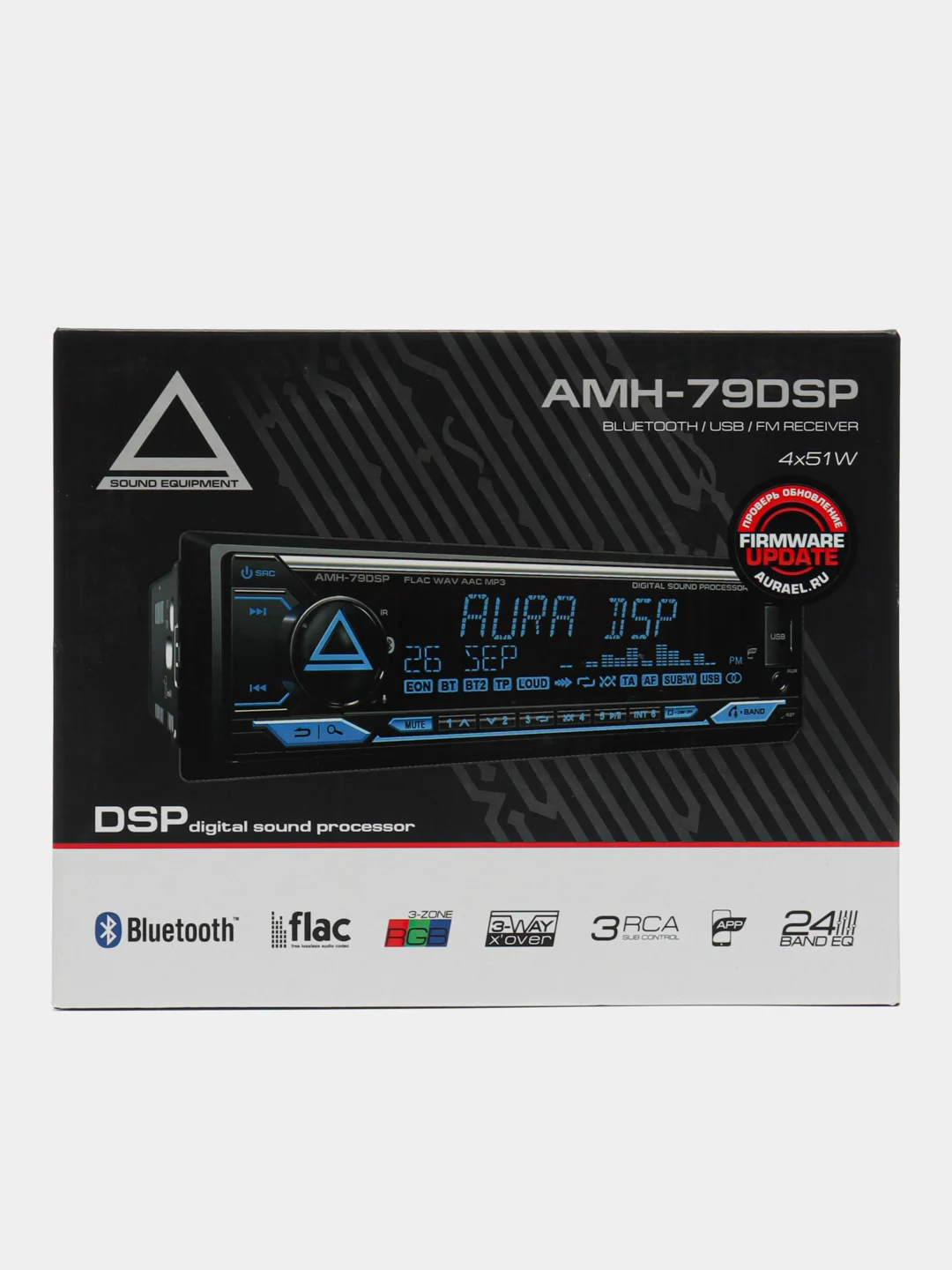 Автомагнитола AURA AMH-79DSP BT/USB/FM