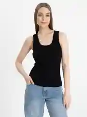 Черный майка женская, хлопок