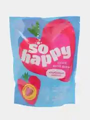Розовый морская соль для ванн 500 г+бомбочка SOHappy 4 вида лаванда, клубника Подарок на новый год