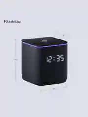 Черный умная колонка Яндекс Станция Миди (24Вт) с часами, Zigbee и Алисой на нейрости YandexGPT