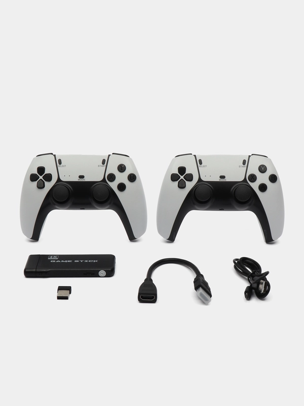 Игровая приставка M8Pro, 8/16/32 бита, 64 ГБ, HDMI, microSD, 2 беспроводных джойстика