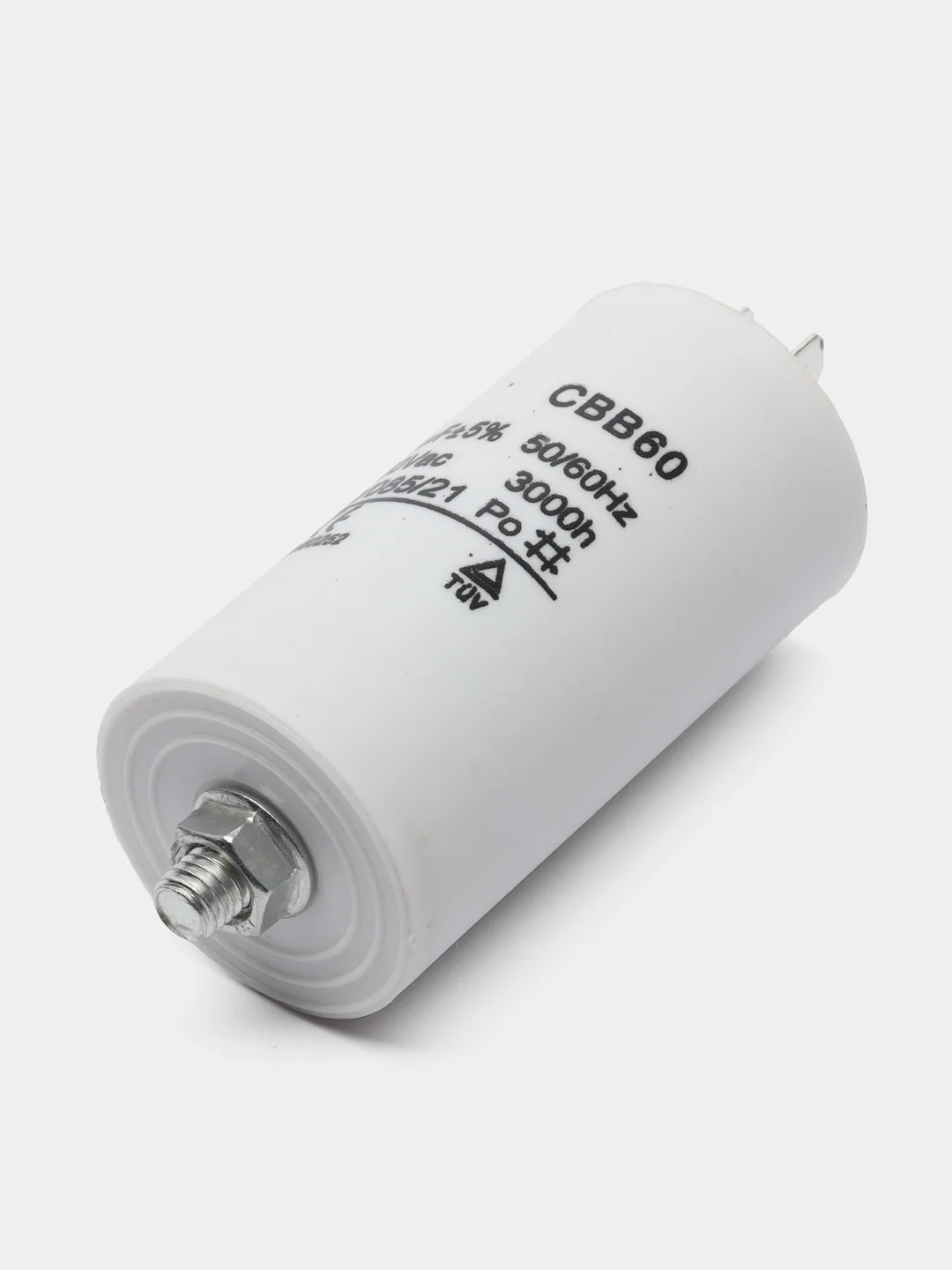 Конденсатор CBB60 8-50uF 450V (4 клеммы, с болтом)