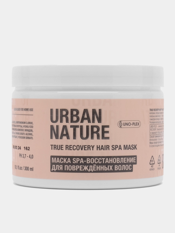 Маска URBAN NATURE  TRUE RECOVERY SPA восстановление для поврежденных волос, 300 мл