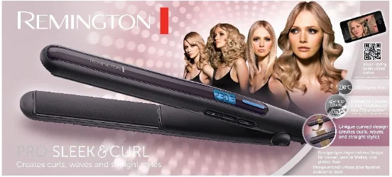 Выпрямитель для волос PRO-Sleek and Curl S6505 Remington