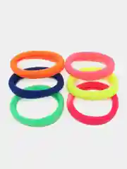 Разноцветный черные резинки / Женские базовые резинки для волос / Белые, черные, разноцветные резинки