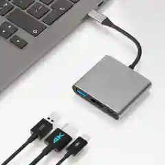Адаптер, переходник USB 3.0, Type-C/Thunderbolt и HDMI 4K, хаб для Macbook