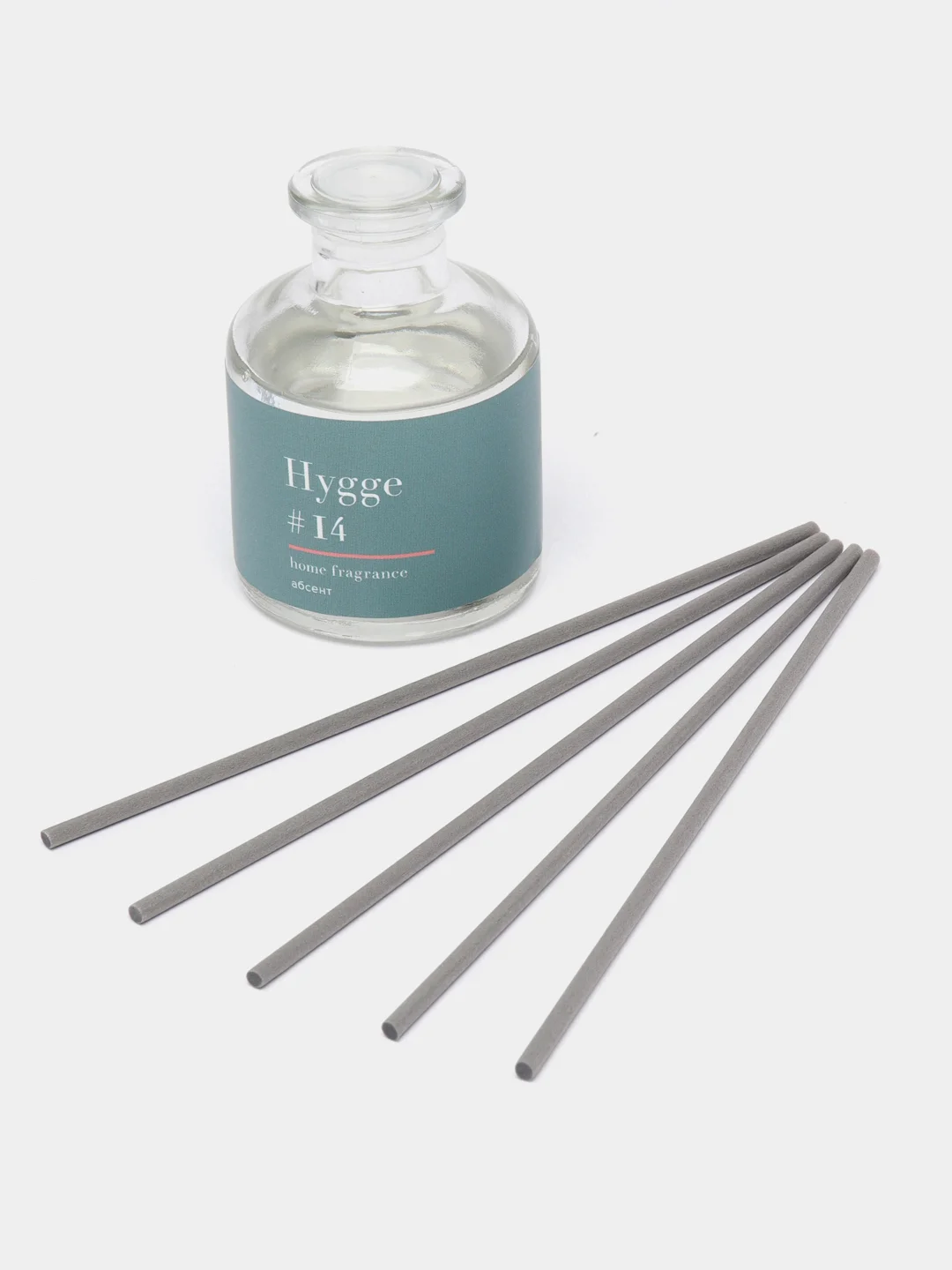 Тёмно-бирюзовый ароматический аромадиффузор Hygge с палочками, 50 мл, диффузор для дома