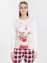 Семейная новогодняя пижама для семьи детей одинаковая/для фотосессии/family look/с флисом