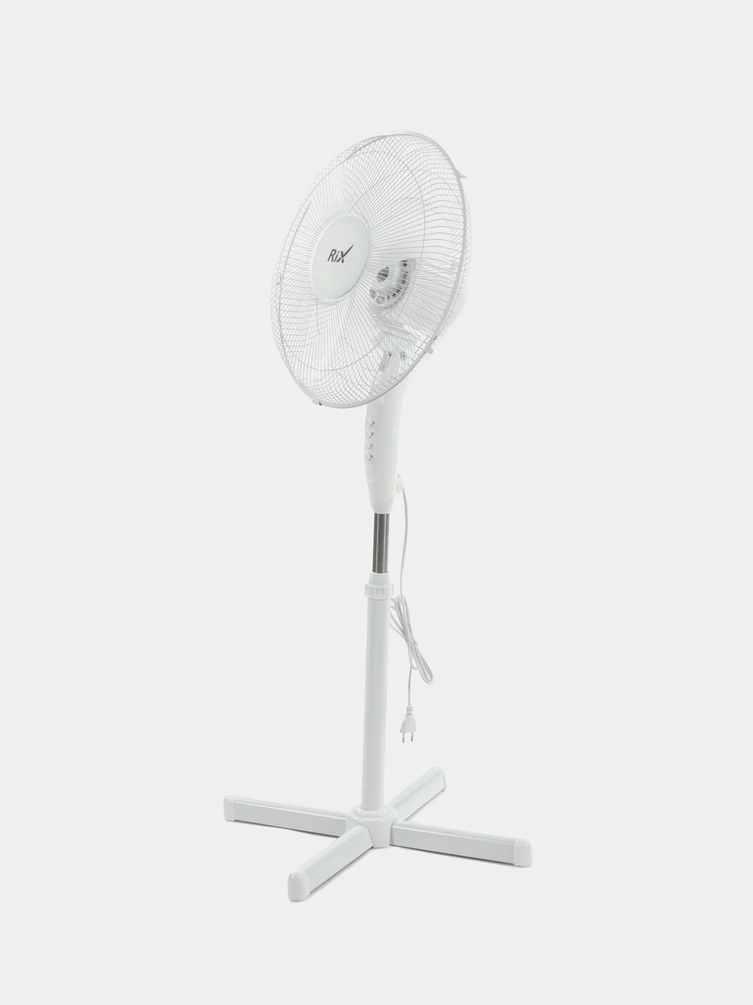 Белый вентилятор напольный Rix RSF-4000W/B