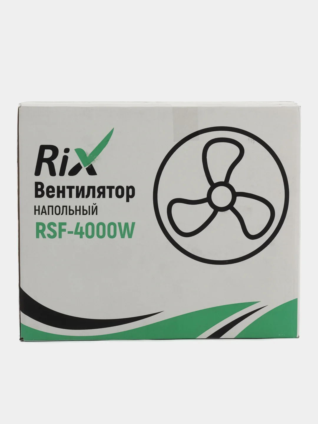 Белый вентилятор напольный Rix RSF-4000W/B