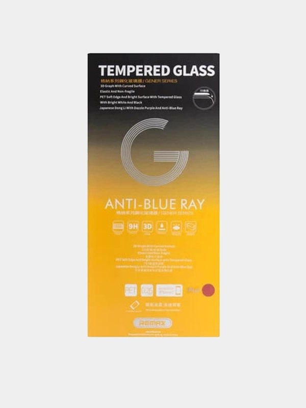 Защитное стекло Remax для IPhone 7+/8 Anti - Blue Ray Розовое