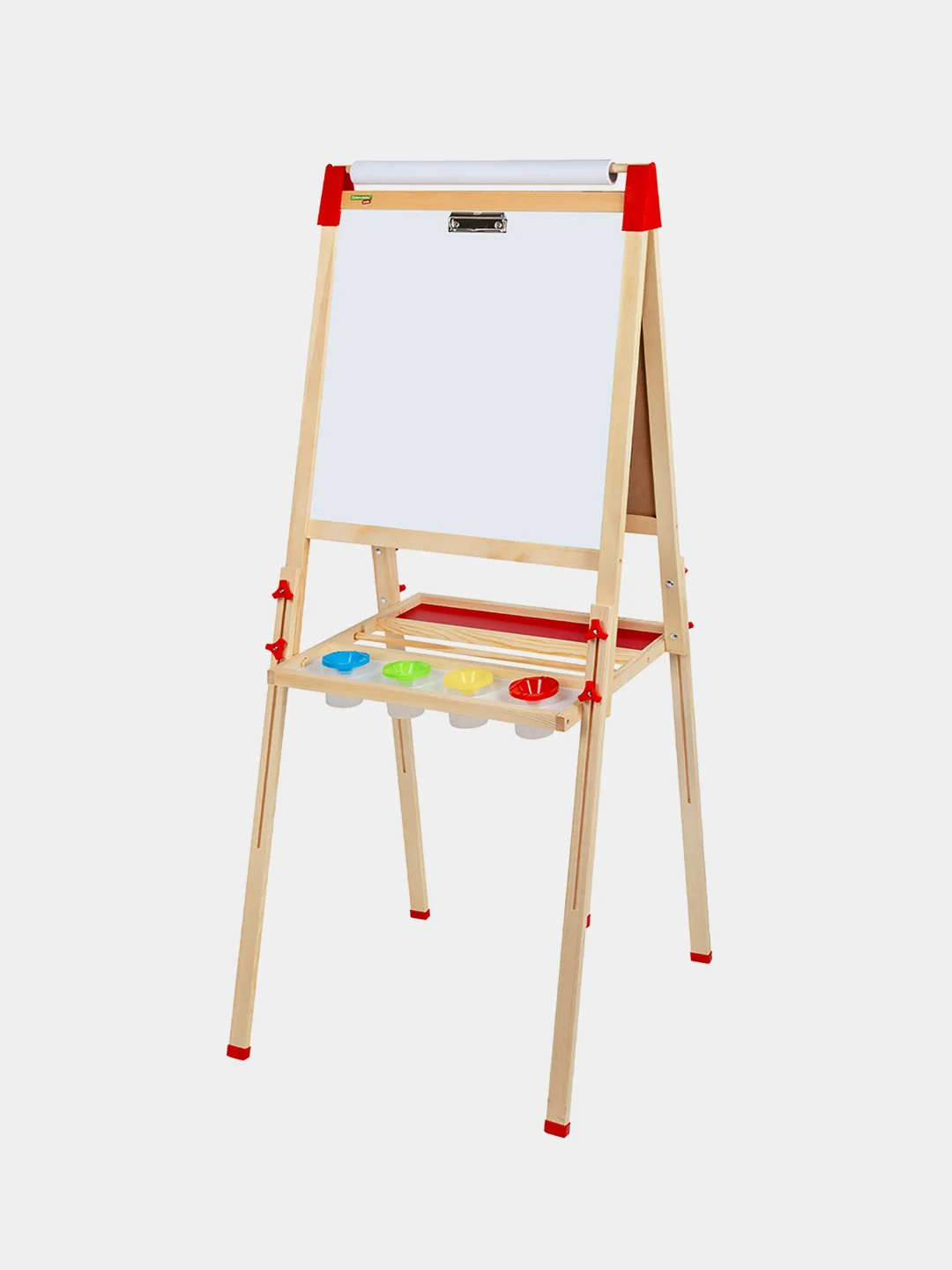 Мольберт детский двухсторонний растущий 3 в 1 50х50 см, с бумагой, Brauberg Kids, 238150