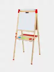 Мольберт детский двухсторонний растущий 3 в 1 50х50 см, с бумагой, Brauberg Kids, 238150