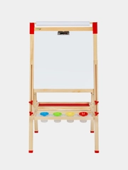 Мольберт детский двухсторонний растущий 3 в 1 50х50 см, с бумагой, Brauberg Kids, 238150