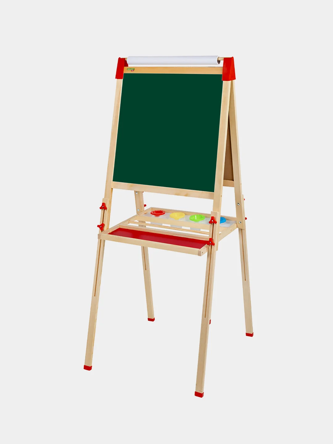 Мольберт детский двухсторонний растущий 3 в 1 50х50 см, с бумагой, Brauberg Kids, 238150