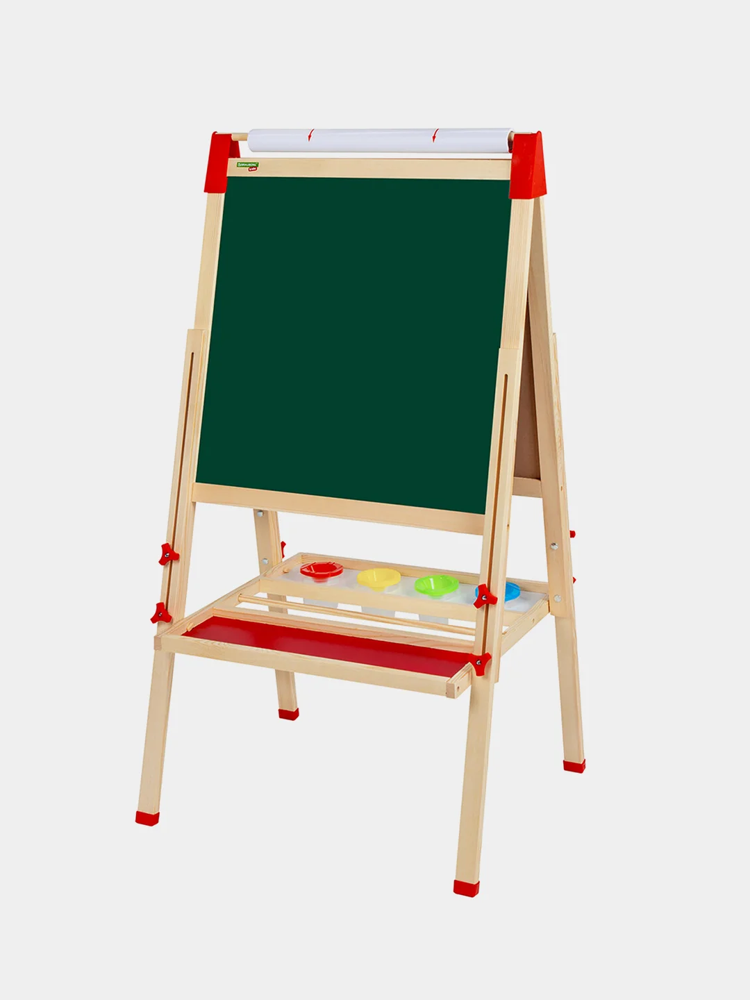 Мольберт детский двухсторонний растущий 3 в 1 50х50 см, с бумагой, Brauberg Kids, 238150