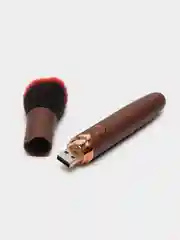Розовый вибратор кисточка, вибратор для женщин 2 в 1, для клитора женский, 18+, 10 режимов