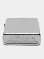 Серебряный зажигалка бензиновая ZIPPO 207 Classic с покрытием Satin Chrome