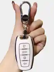 Белый чехол на смарт ключ Haval Dargo, Jolion, F7X,F7, ХавалH9,M6