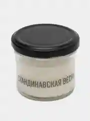 Свеча ароматическая восковая с деревянным фитилём, в баночке