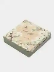 Оливковый коробка подарочная, 14х14х3,5см