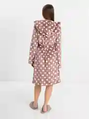 Бежевый теплый молодежный халат с запахом Onstyle