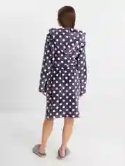 Угольный теплый молодежный халат с запахом Onstyle