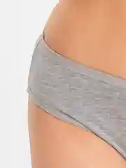 Серый меланж трусы женские, однотонные, из хлопка
