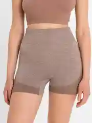 Бежевый шорты женские спортивные, велосипедки для фитнеса, йоги