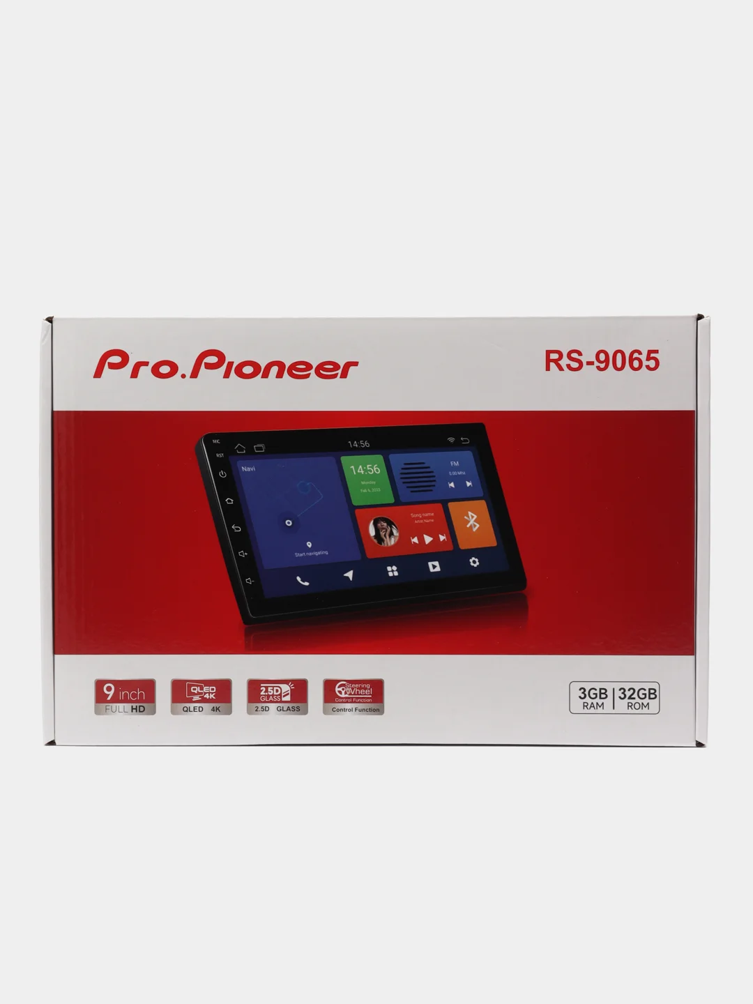 Автомагнитола 7" RS-9065, 3+32GB/2DIN, Android, Bluetooth, USB, AUX, пульт