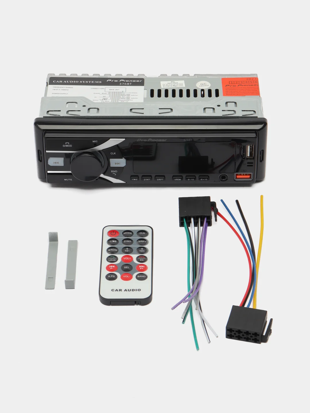 Автомобильная магнитола Pro.Pioneer 376 BT, магнитола в автомобиль, автомагнитола
