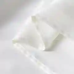 Белый штора для ванной комнаты тканевая, Однотонная 180x180 см