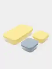 Набор посуды жаропрочной стекло, 3 шт, 0.65, 0.2, 0.2 л, Daniks, HSFA-001