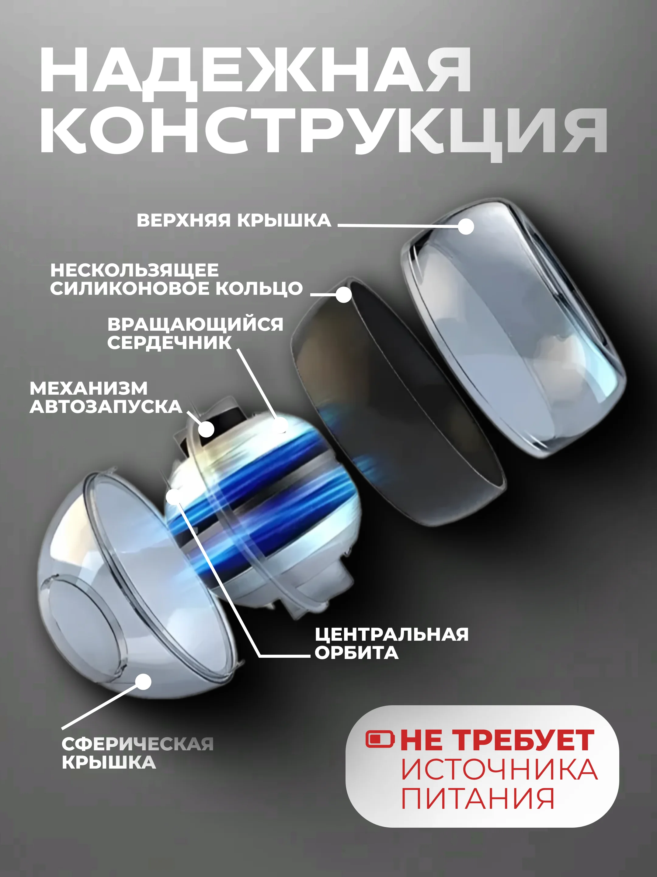 Красный эспандер гироскопический кистевой светящийся, тренажер для рук, подарок на новый