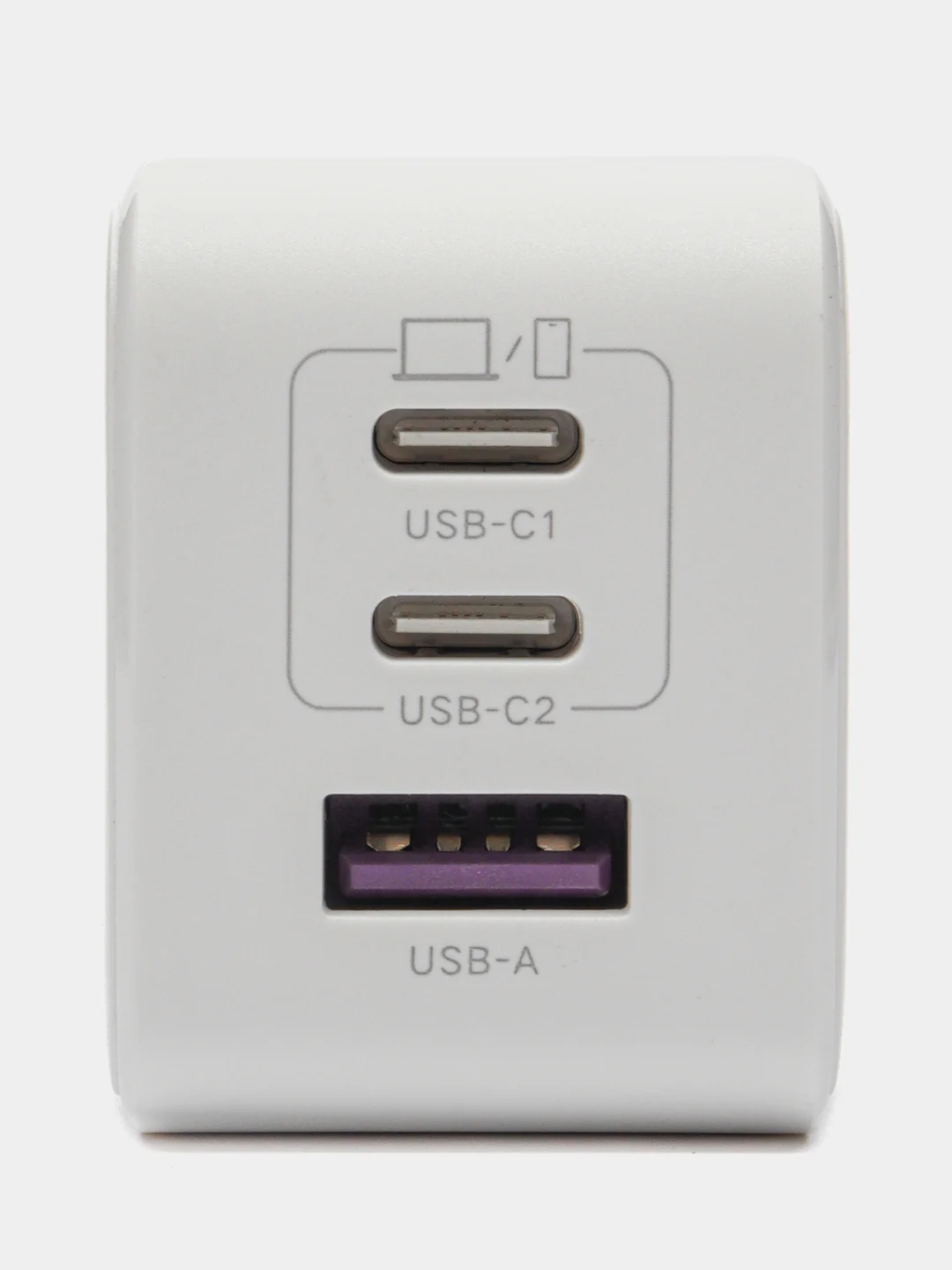 Белый зарядное устройство Xiaomi Ugreen Nexode CD244 USB-A+2xUSB-C 65W 15334