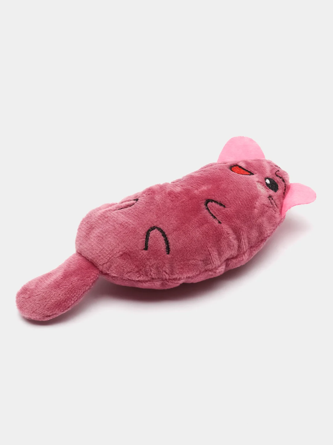 Розовый мягкая игрушка для кошек с кошачьей мятой, мышка для котят