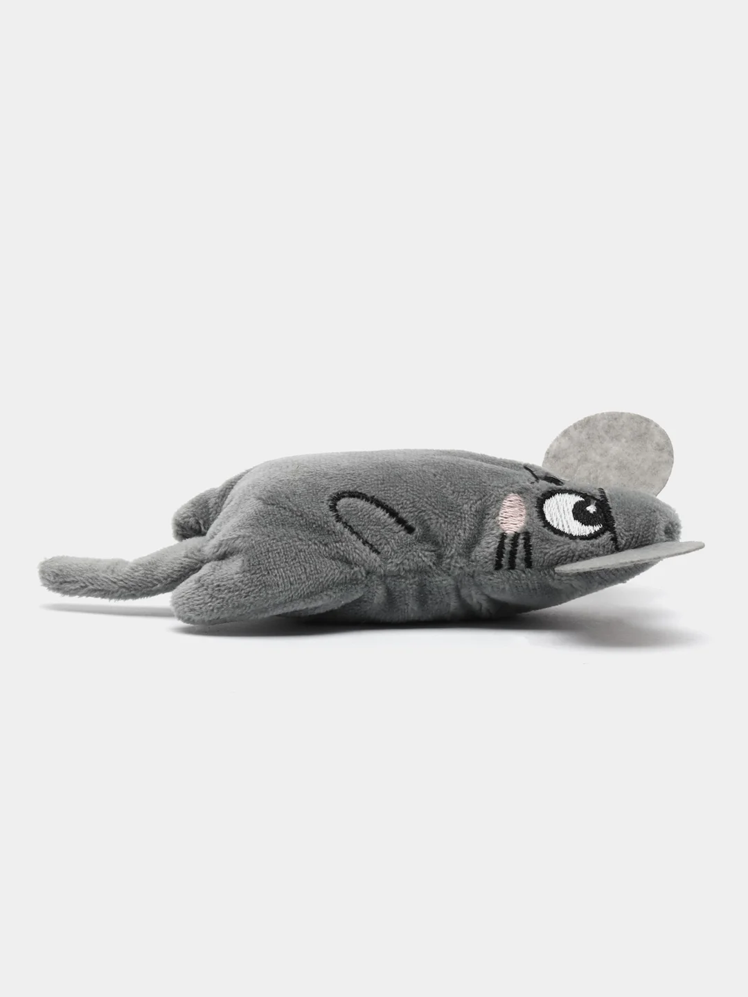 Серый мягкая игрушка для кошек с кошачьей мятой, мышка для котят