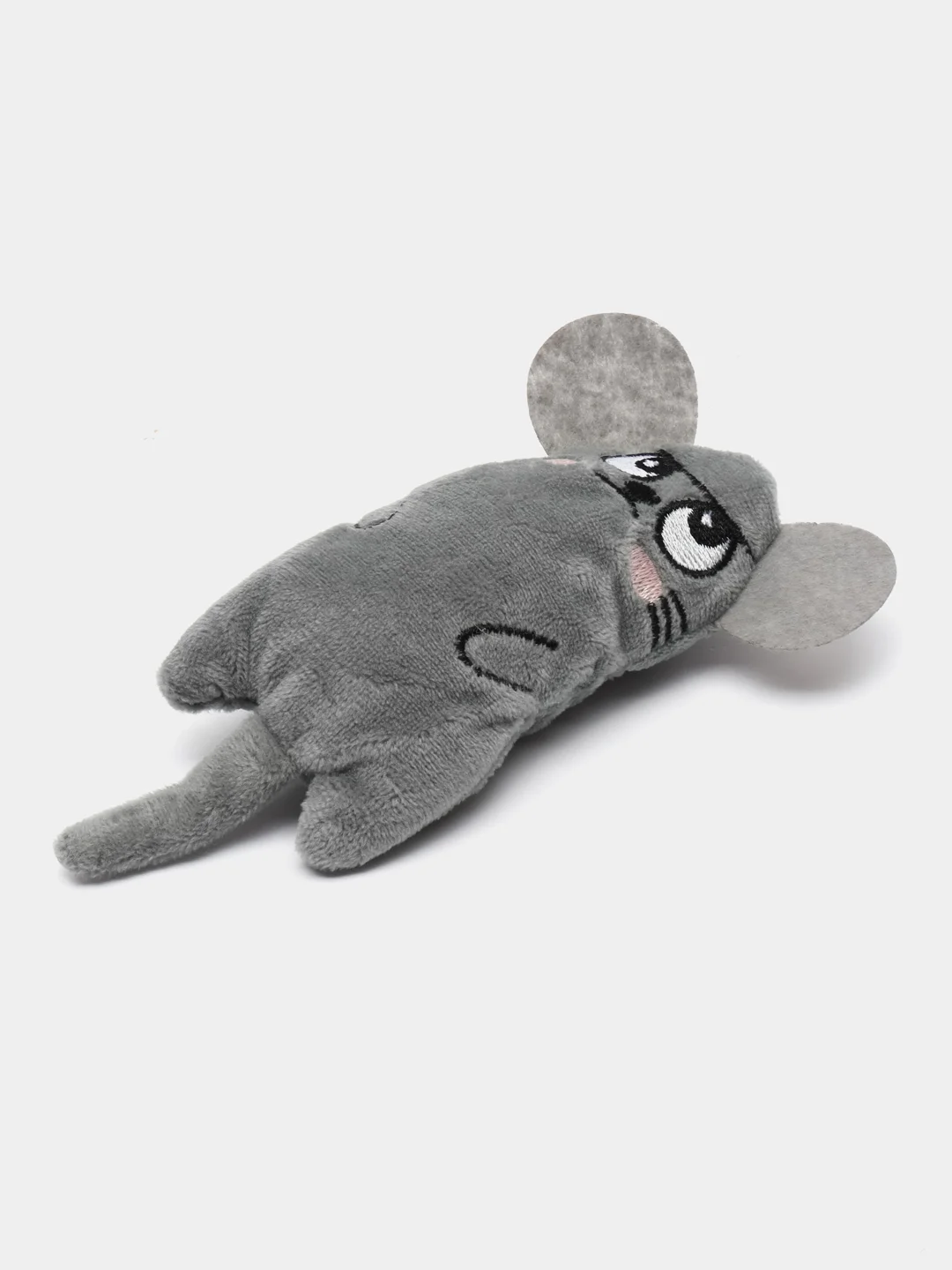 Серый мягкая игрушка для кошек с кошачьей мятой, мышка для котят